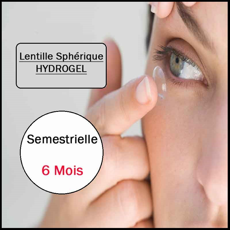 LENTILLE HYDROGEL SEMESTRIELLE ( 6 MOIS )