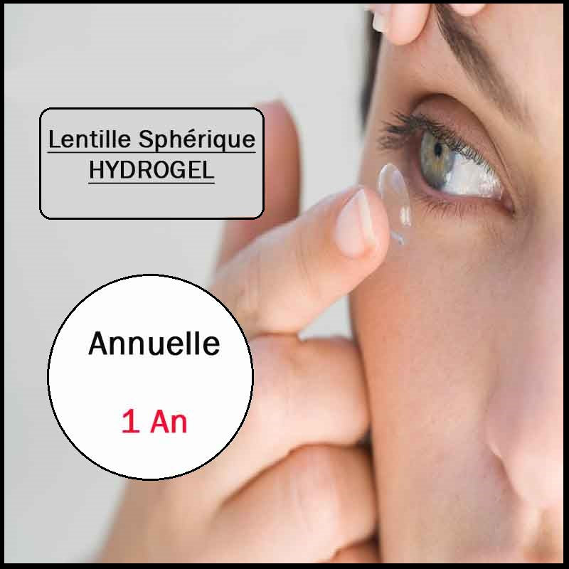 LENTILLE HYDROGEL ANNUELLE ( 1 an )