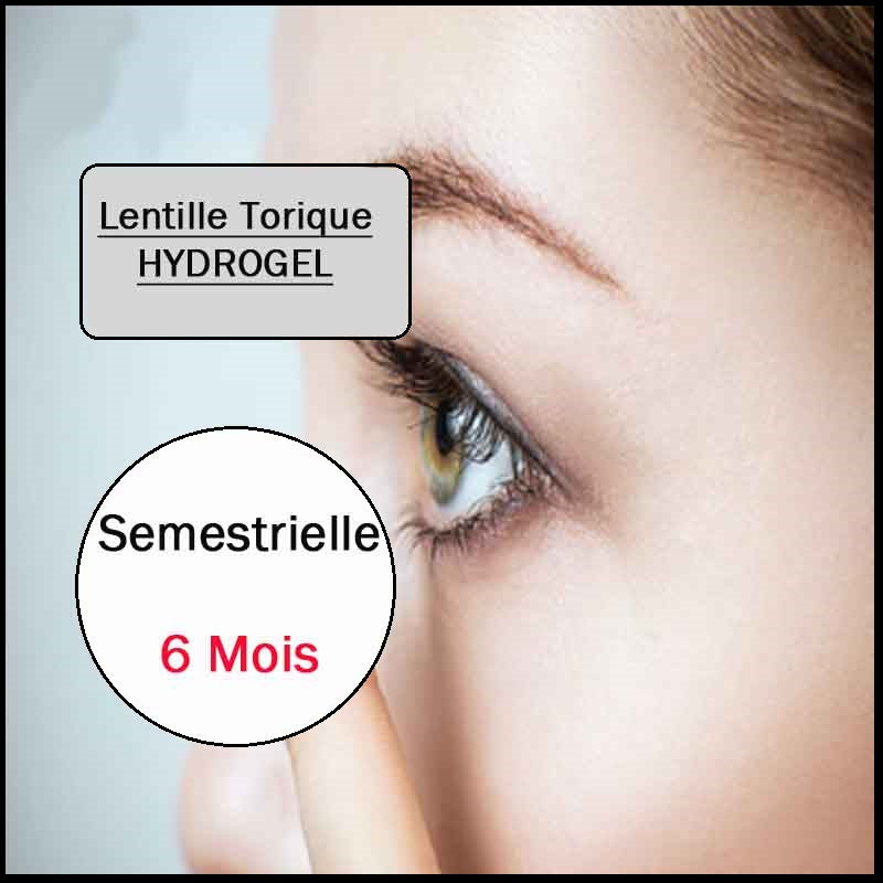 LENTILLE HYDROGEL TORIQUE SEMESTRIELLE ( 6 MOIS )